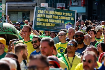 Сторонники бывшего президента Бразилии
