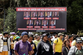 Сторонники президента Эквадора,