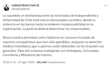 В сообщении, опубликованном в