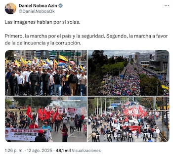 Твит Даниэля Нобоа