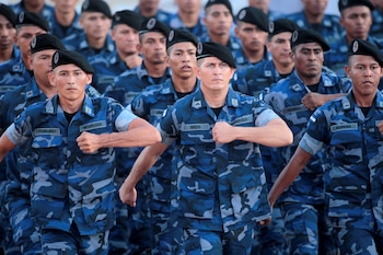 Члены армии Никарагуа