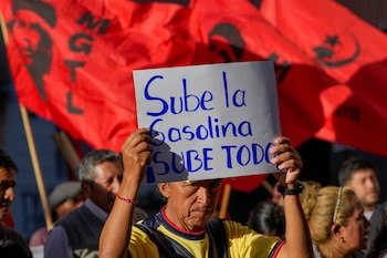 У протестующего есть этикетка