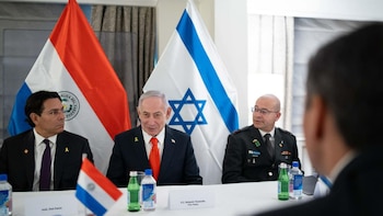 Бенджамин Нетаньяху, на встрече