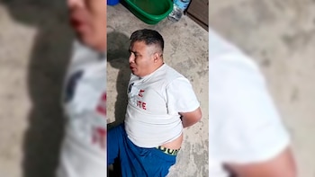 Задержанный в Виллазоне, Боливия. 