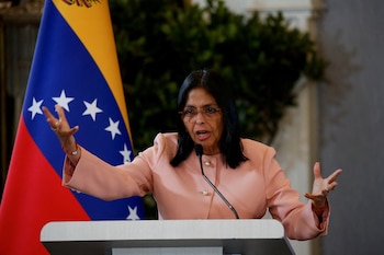 Delcy Rodríguez (Reuters/Leonardo Fernández Viloria)