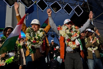 Эль-Альто, Боливия, в воскресенье.