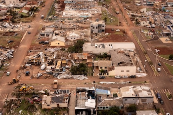 Вид с воздуха на территорию