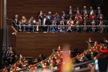 Борич присутствовал на церемонии вступления в должность