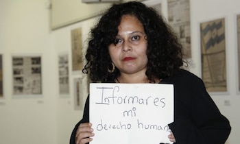 Журналистка Фабиола Терсеро была