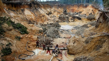 Разрушения шахт в Венесуэле