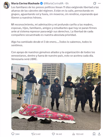 Заявление Марии Корины