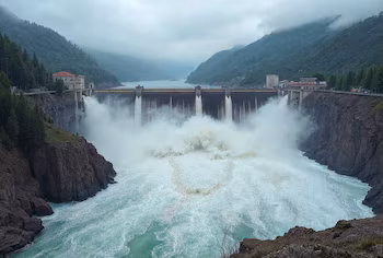 Гидроэлектростанция поддерживает