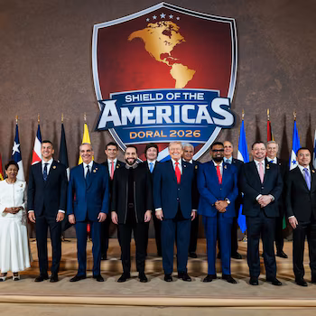 Трамп и 12 латиноамериканских лидеров