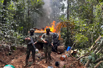 Операция проводилась в одной из провинций эквадорской Амазонии. (Эквадорская армия)