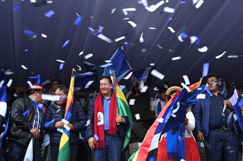 Бывший президент Боливии Луис Арсе находится под стражей с 12 декабря (REUTERS/Claudia Morales)