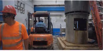 В марте станция работала на 90% из-за поломки насосного двигателя. Взято из Х