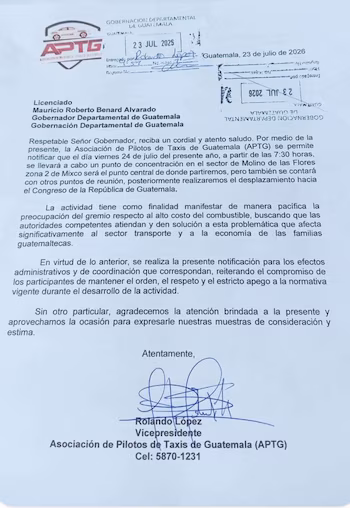 Ассоциации требуют от исполнительной власти новых субсидий на топливо или отмены налогов, а Бернардо Аревало объявил о действиях после встречи со своим кабинетом министров.
