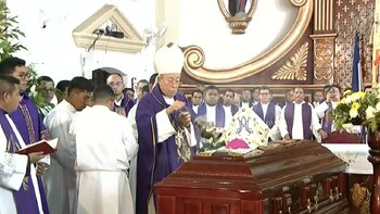 «По-человечески мы потеряли очень дорогого брата и хорошего пастора», — сказал кардинал, размышляя о смерти монашествующих и надежде христианской веры. (Фото: Суяпа Медиа)